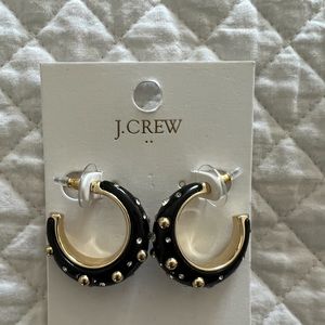 J Crew Factory sparkly resin hoop earrings